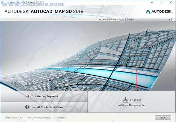 Autocad Map 3D 2019图文安装破解教程