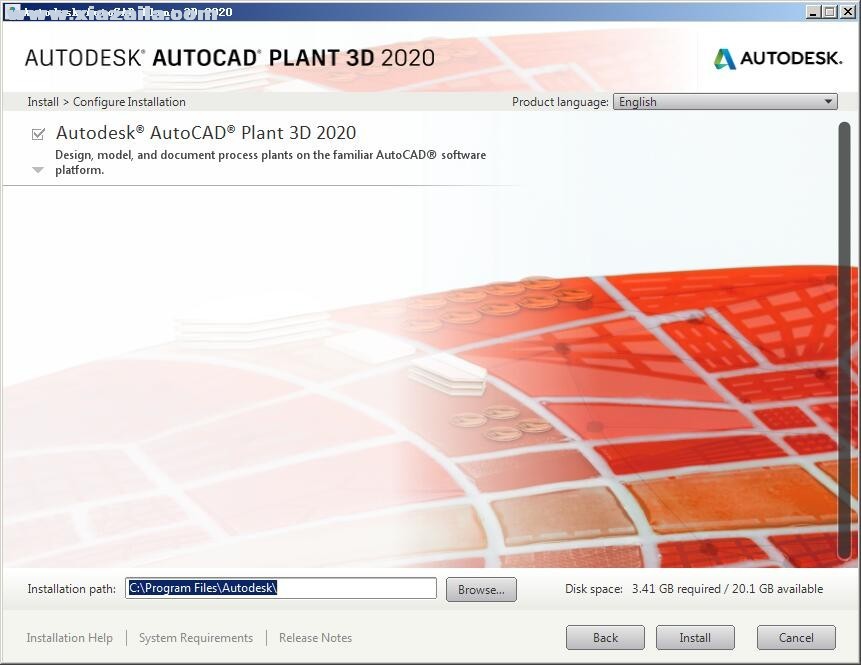 AutoCAD Plant 3D 2020图文安装破解教程