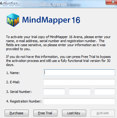 mindmapper16注册机 附序列号和激活说明
