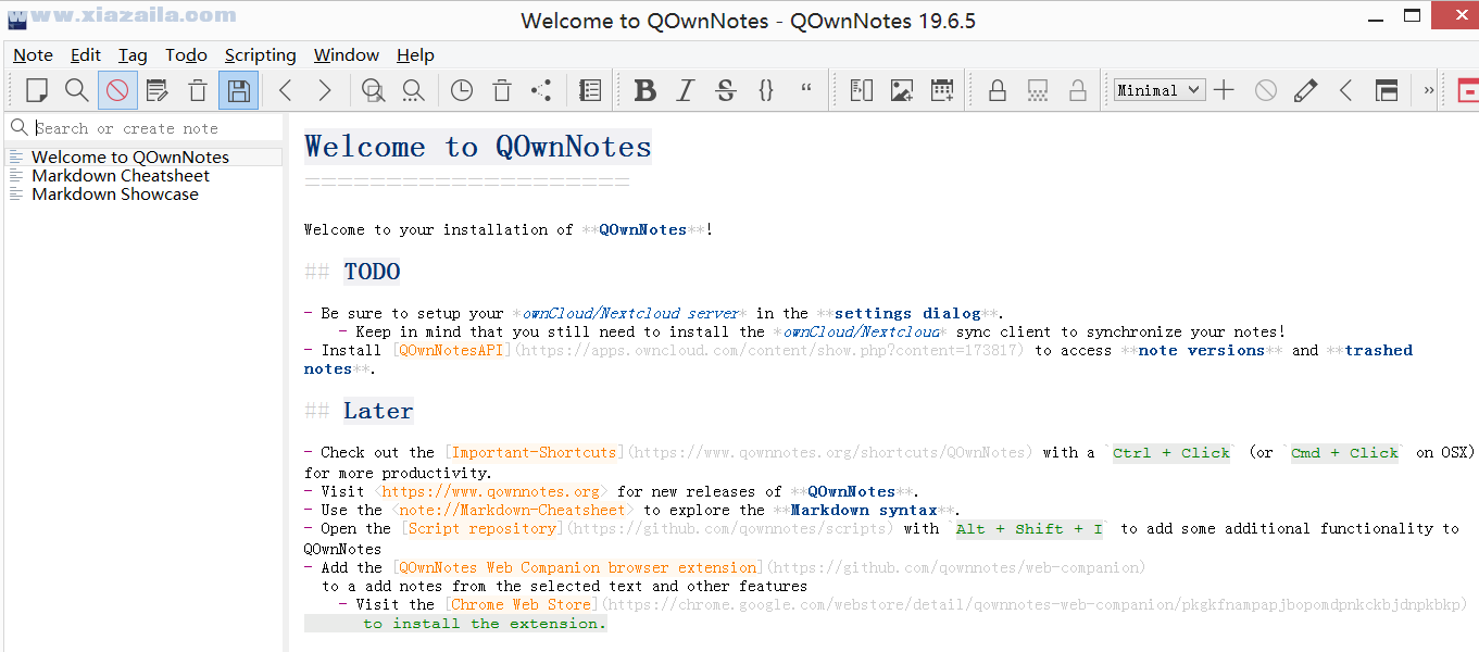 事务笔记管理(QOwnNotes)v23.2.5官方版(1)