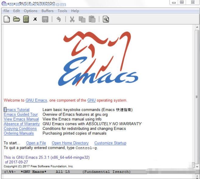 Gnu Emacs编辑器 v26.1