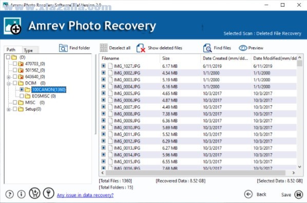 Amrev Photo Recovery(照片恢复软件) v2.0.0.0官方版