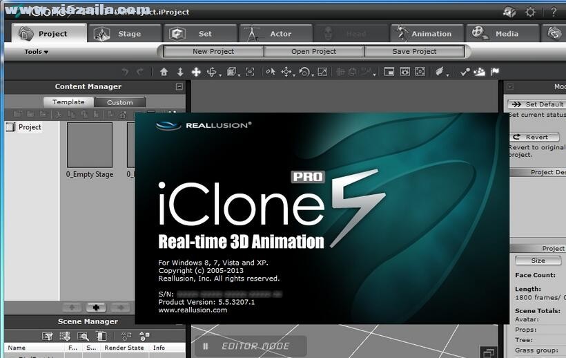 Reallusion iClone 5.51 免费版 附汉化补丁