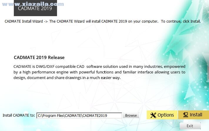 CADMATE 2019 SP2(工程图纸绘制软件) 免费版 附安装教程