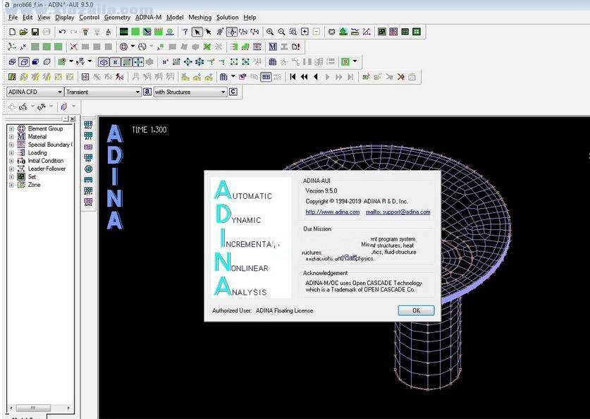 ADINA System 9.5.2(通用有限元分析仿真软件) 免费版 附安装教程