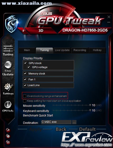 华硕显卡超频软件(ASUS GPU Tweak)(10)