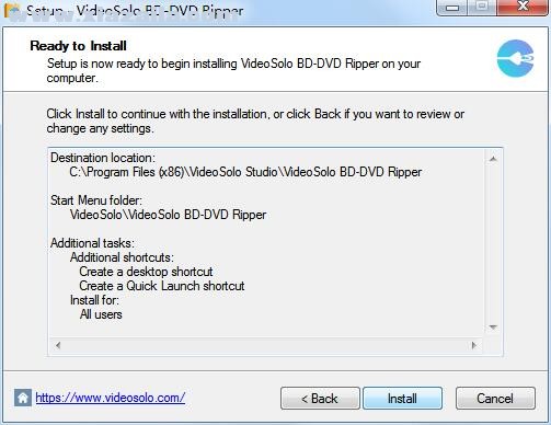 VideoSolo BD-DVD Ripper(DVD视频转换器) v2.1.12官方版