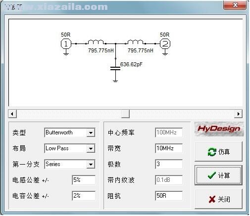 RFsim99(射频仿真软件) v1.03中文绿色版
