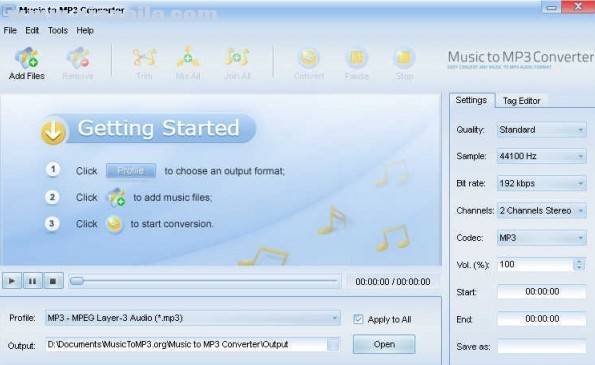 Music to MP3 Converter(音乐转换器) v1.0官方版
