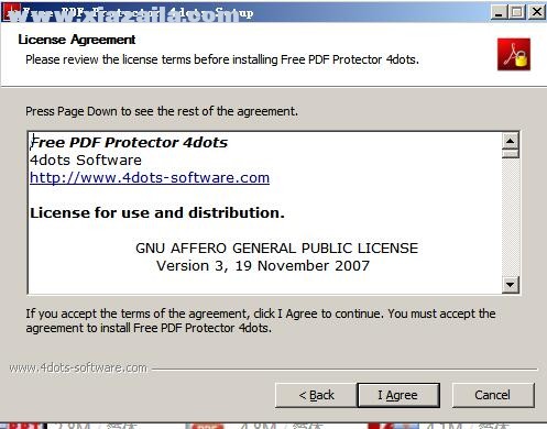 Free PDF Protector 4dots(PDF加密工具) v4.3免费版