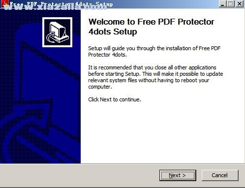 Free PDF Protector 4dots(PDF加密工具) v4.3免费版