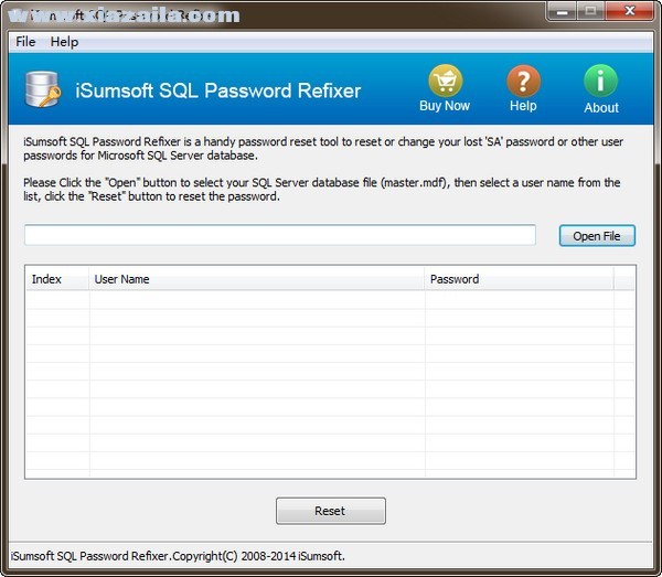 iSumsoft SQL Password Refixer(密码重置软件) v3.1.1免费版