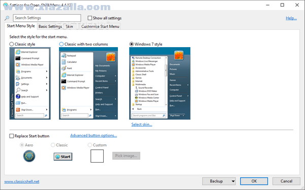 Open Shell(Windows经典菜单设置器) v4.4.169免费版