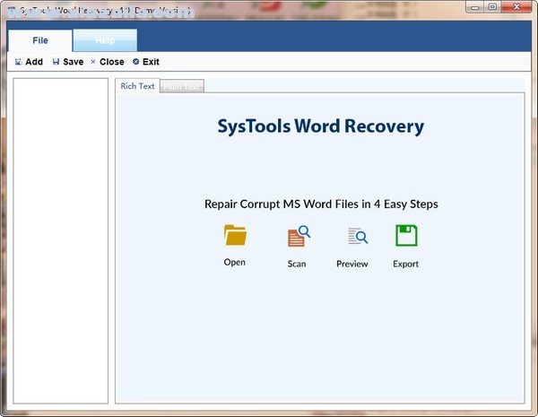 SysTools Word Recovery(Word修复软件) v4.0官方版
