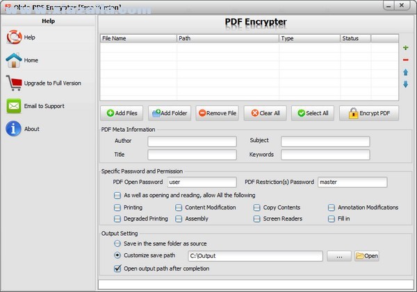 Okdo PDF Encrypter(PDF加密软件) v2.6官方版