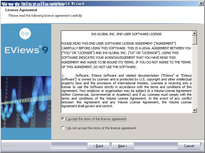 EViews9.0 官方版 附安装教程
