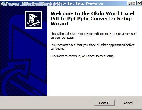 Okdo Word Excel Pdf to Ppt Pptx Converter v5.6官方版
