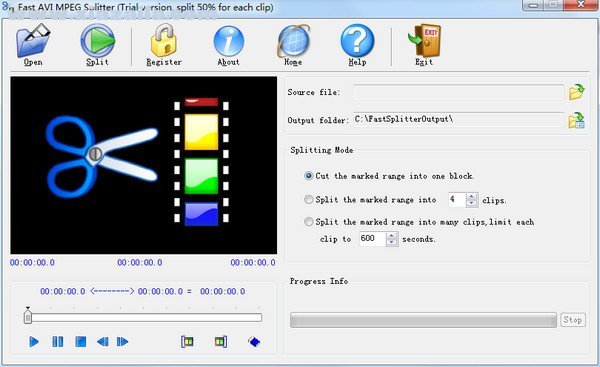 Fast AVI MPEG Splitter(视频分割软件)(2)