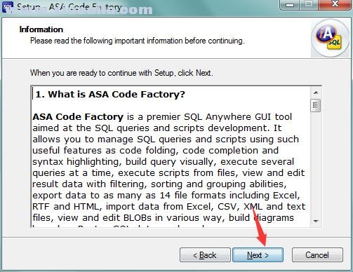 ASA Code Factory(数据库管理工具) v17.4.0.3官方版