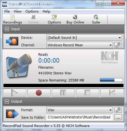 RecordPad(电脑录音软件) v9.03官方版