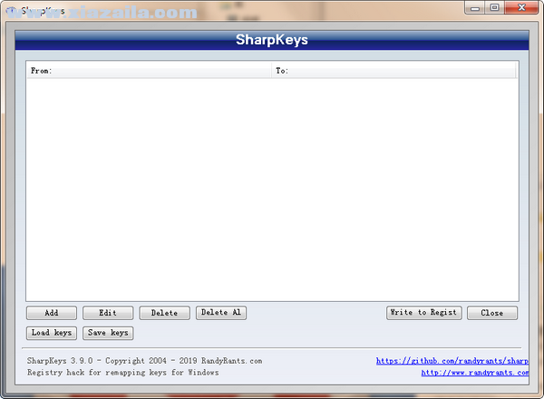 SharpKeys(键盘按键修改软件) v3.9.0.0绿色版