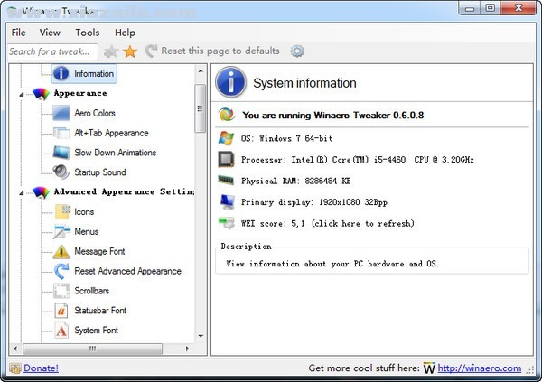 Winaero Tweaker(Windows外观和性能设置) v1.40官方版