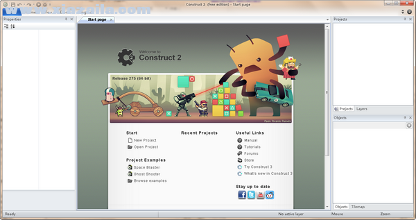 Construct 2(HTML游戏制作工具) v275免费版
