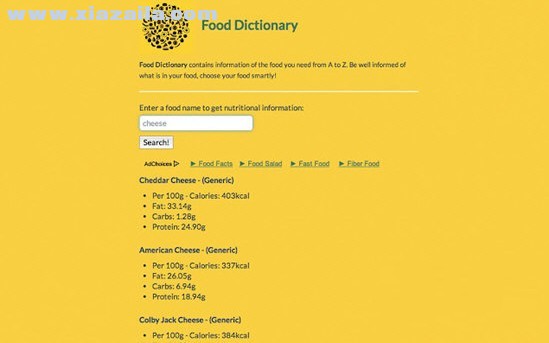 Food Dictionary(Chrome食物字典插件) v1.0.1官方版