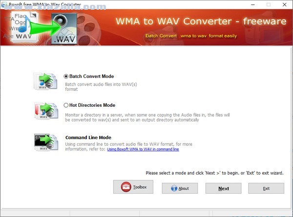 Boxoft WMA to Wav converter(WMA转WAV软件) v1.2官方版