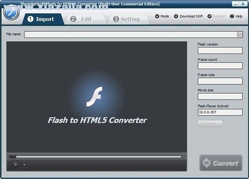 ThunderSoft Flash to HTML5(flash转html5工具) v4.9.0.0官方版