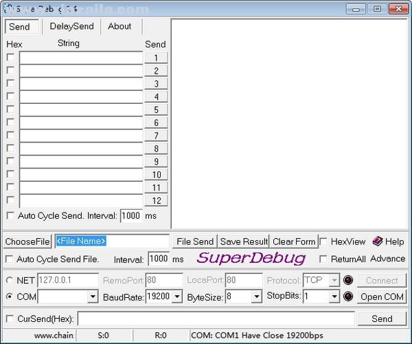superDebug(串口调试工具) v1.0免费版