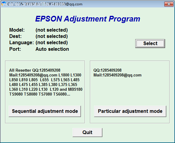 Epson Adjustment Program v1.0.7免费版