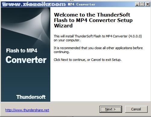 ThunderSoft Flash to MP4 Converter(flsah转mp4工具) v4.6.0.0官方版