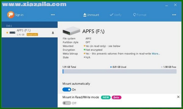 APFS for Windows(APFS格式转换工具) v2.1.97免费版