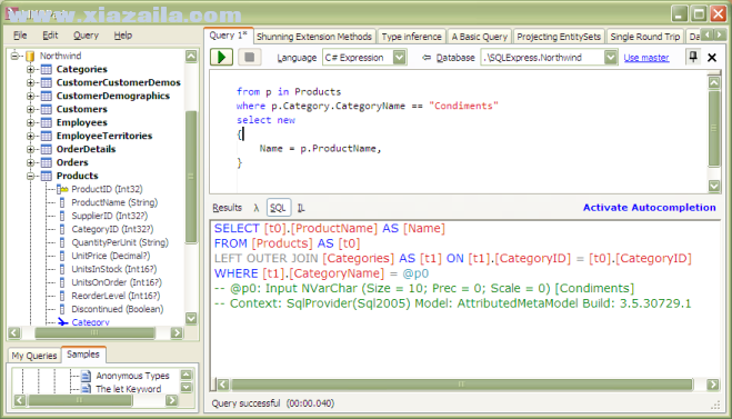 LINQPad(LINQ运算和测试的工具) v5.25绿色版