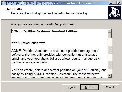 Aomei Partition Assistant(磁盘分区管理软件) v9.6.1官方版