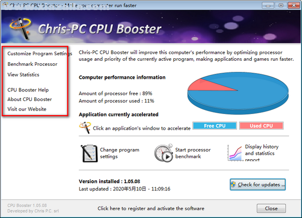 Chris-PC CPU Booster(cpu优化软件)(3)