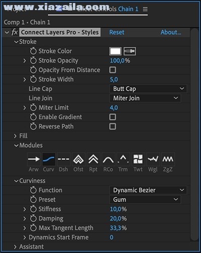 Connect Layers PRO(AE图层连接点线面动画工具) v1.1免费版