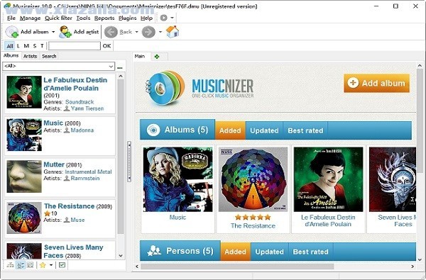 Musicnizer(音乐专辑管理工具) v10.0官方版