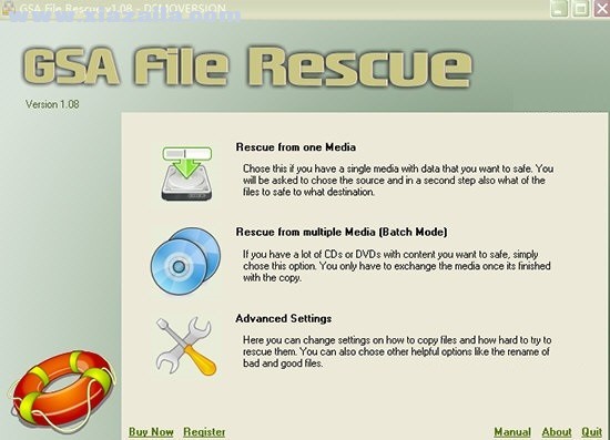 GSA File Rescue(光盘数据恢复软件) v1.13官方版