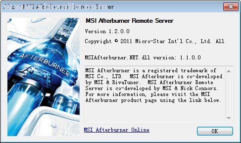 MSI Afterburner Remote Server v1.2.0.0官方版