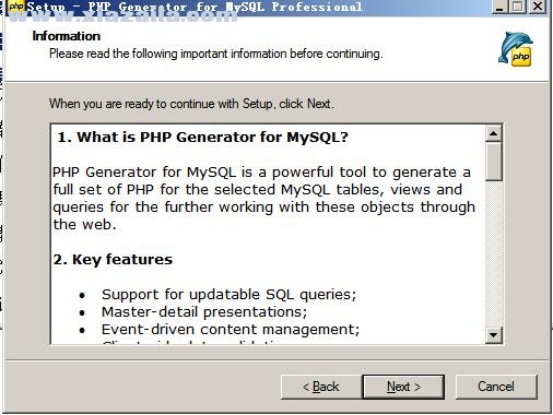 PHP Generator for MySQL Professional v20.5.0.2免费版