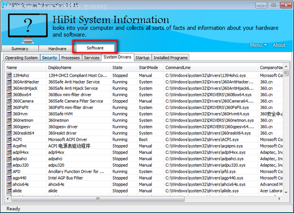 HiBit System Information(硬件信息检测软件) v2.0.35绿色版