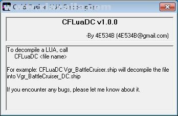LUA4反编译工具(CFLuaDC) v1.0.0绿色版
