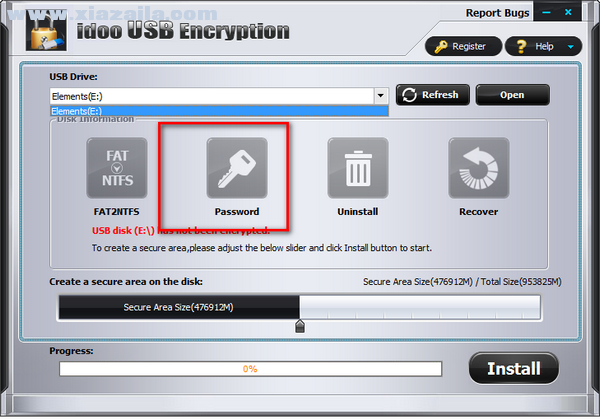 Idoo USB Encryption(u盘加密软件) v8.0免费版