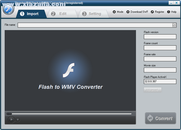 ThunderSoft Flash to WMV Converter(Flash转WMV转换器) v4.6.0.0免费版