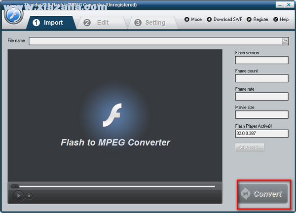 ThunderSoft Flash to MPEG Converter(Flash转换器) v4.6.0.0免费版