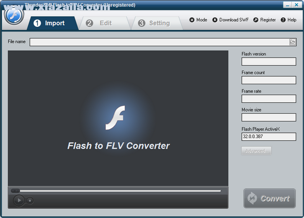 FLV视频转换器(ThunderSoft Flash to FLV Converter) v4.6.0免费版