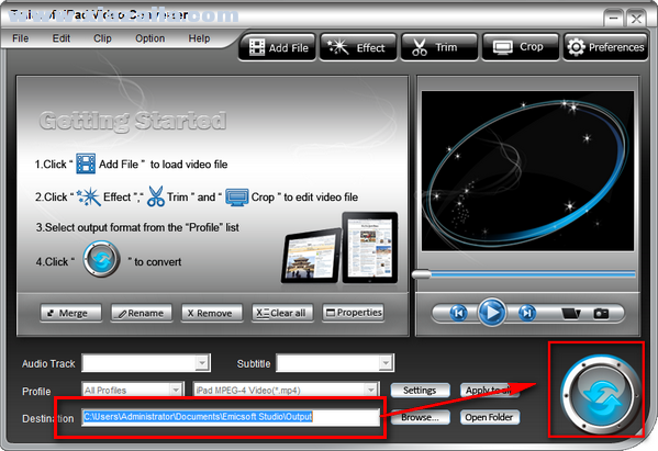 Emicsoft iPad Video Converter(IPAD视频转换器) v4.1.16官方版