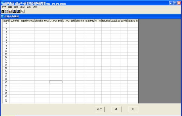 宝峰uv5r对讲机写频软件 中文版